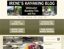 Tablet Screenshot of ireneskayakingblog.com